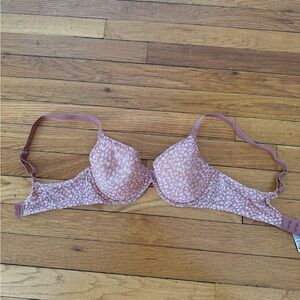 Victoria's Secret Blush and White Spotted Bra